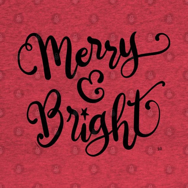 Merry & Bright Christmas Winter Holiday by DoubleBrush